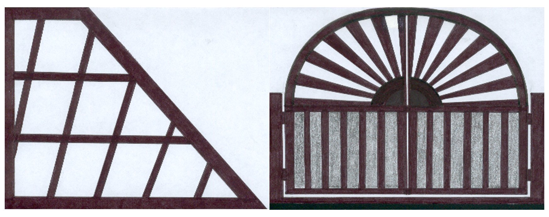 Fachwerk Sonnenstrahlen