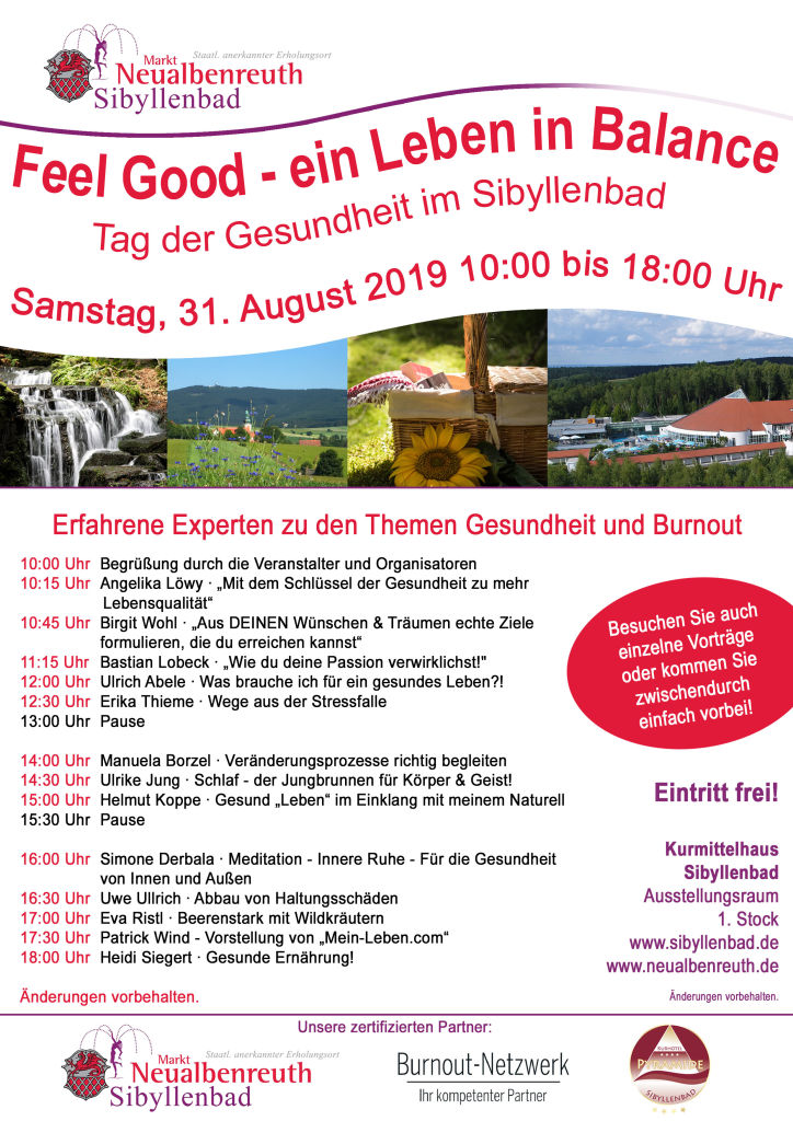 2019-08-31 Tag der Gesundheit Sibyllenbad Plakat