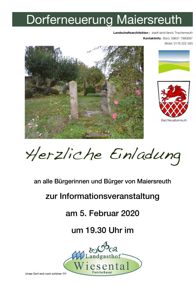 Infoveranstaltung Maiersreuth