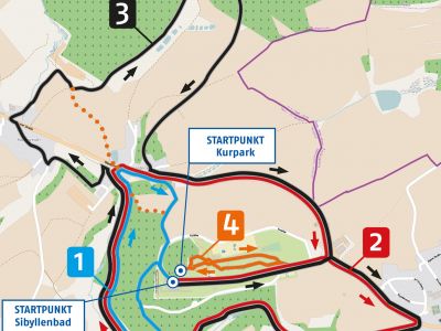 Vitalparcours Neualbenreuth Sibyllenbad Routen