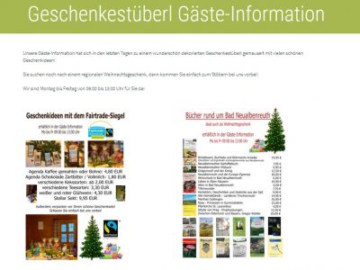 Geschenkstube Gäste-Information Geschenkstube Gäste-Information