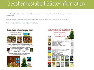 Geschenkstube Gäste-Information