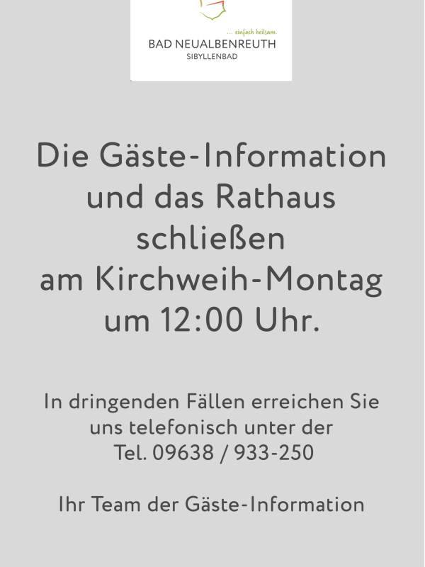 Öffnungszeiten Kirchweih