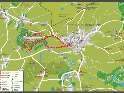 Ortsplan Route Gedankental