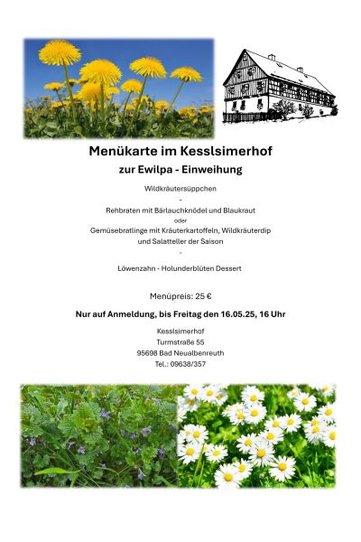 Ewilpa Menü Kesslsimerhof